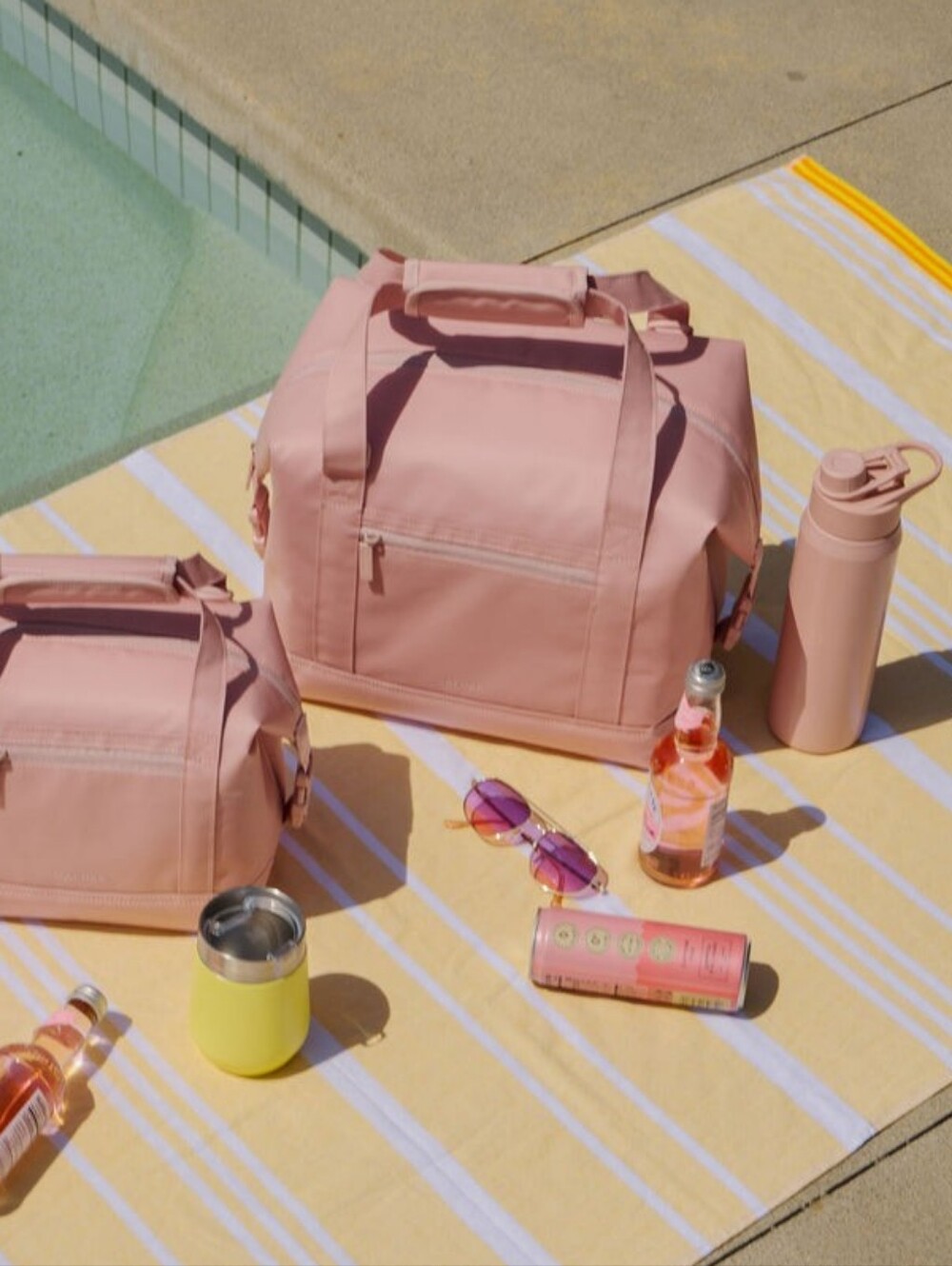 Calpak- Insulated 17L Soft-Sided Cooler in Pink Sand